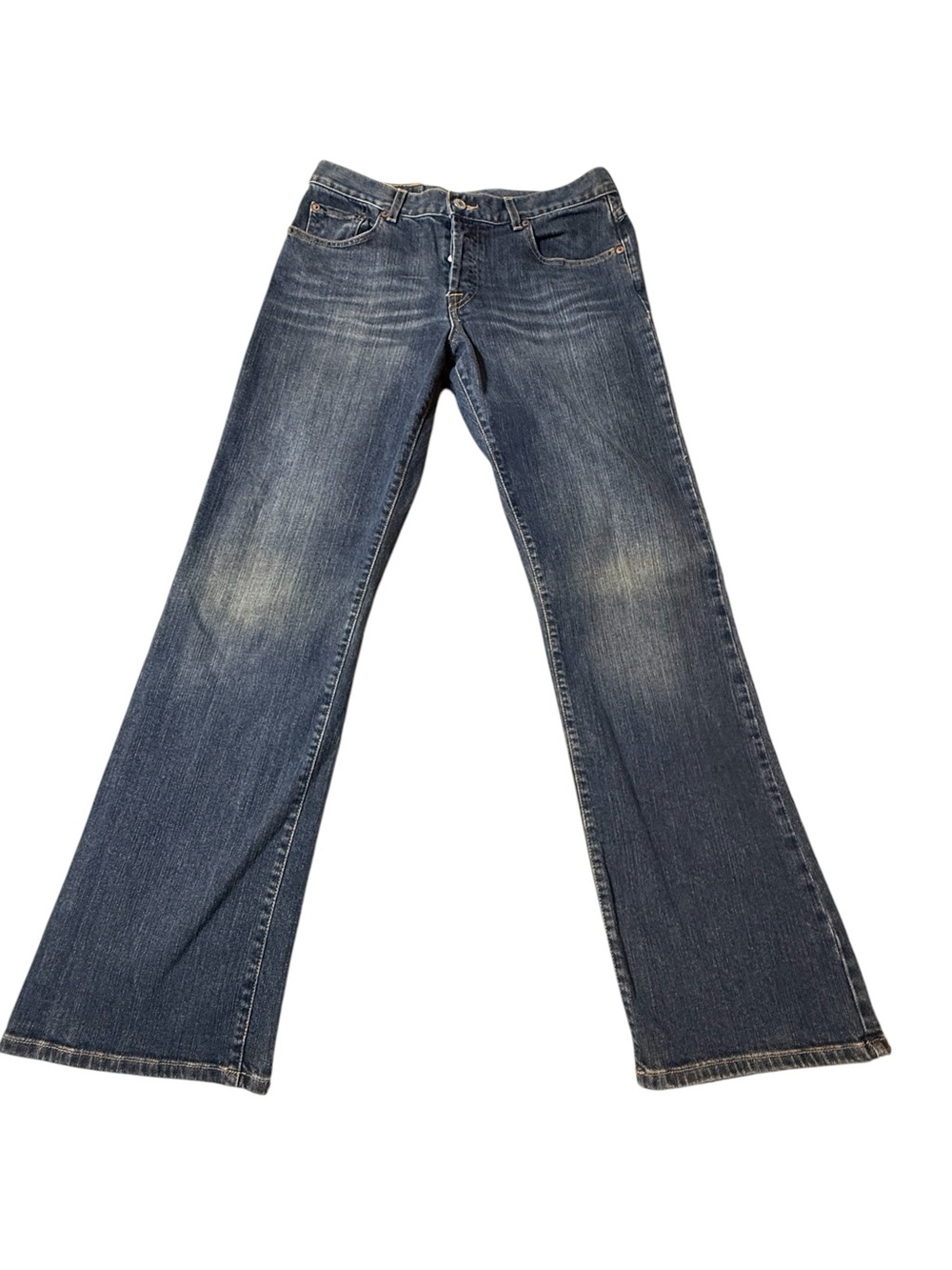 Lucky Brand Dungarees Women 10/30 Bootcut Flare Jeans Blue Medium Wash Y2K VTG